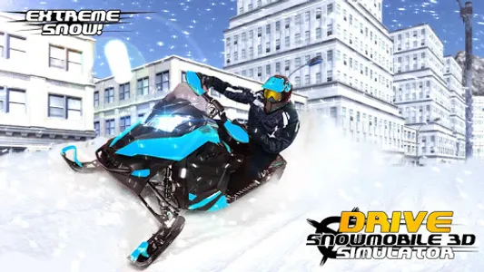 Drive Snowmobile 3D Simulator screenshot 2