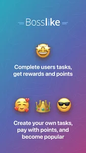 Bosslike: do tasks, get Likes screenshot 0