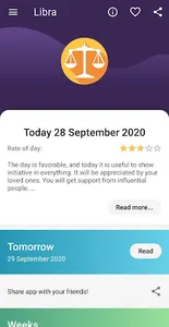 Libra Horoscope screenshot 1