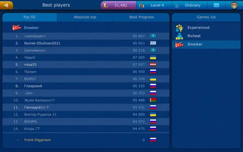 Snooker LiveGames online screenshot 11