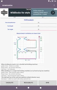 Mnemosina knitting patterns screenshot 10