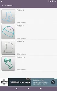 Mnemosina knitting patterns screenshot 11