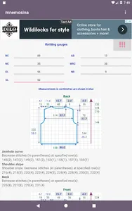 Mnemosina knitting patterns screenshot 12
