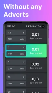 Price Unit Calcualtor screenshot 0