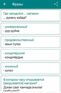 Русско-кыргызский разговорник screenshot 3