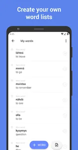 Learn Finnish with flashcards! screenshot 2