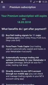 Forex Signals App 4 Metatrader screenshot 3