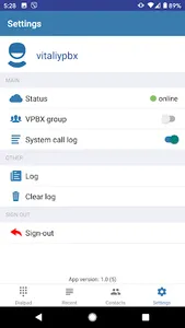 SIPNET screenshot 1