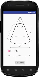 Flat pattern cone screenshot 2