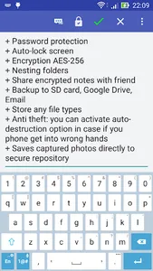 Notepad with password PRO screenshot 4