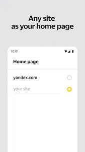 Yandex Start screenshot 1