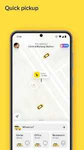 Yandex Go — taxi and delivery screenshot 1