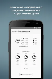Погода Екатеринбурга (виджет) screenshot 2