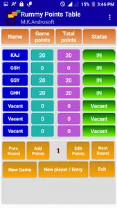 Rummy Points Table screenshot 4