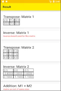 Calculator with Matrix screenshot 3