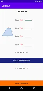 Calculadora Geometría Volumen  screenshot 2