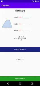 Calculadora Geometría Volumen  screenshot 4