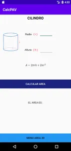 Calculadora Geometría Volumen  screenshot 6