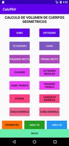Calculadora Geometría Volumen  screenshot 7