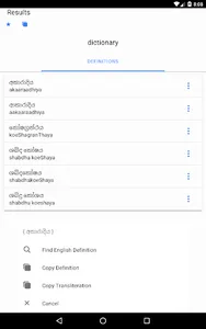 Sinhala Tamil English Dictiona screenshot 14