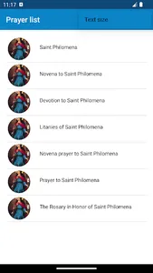 St. Philomena miracle prayers screenshot 1