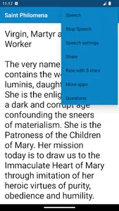 St. Philomena miracle prayers screenshot 2