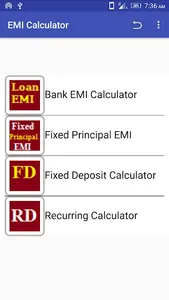 EMI calculator screenshot 0