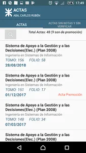 Sysacad Docentes - UTN San Fco screenshot 1