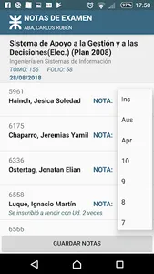 Sysacad Docentes - UTN San Fco screenshot 2