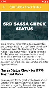 SASSA STATUS CHECK for R350 screenshot 1