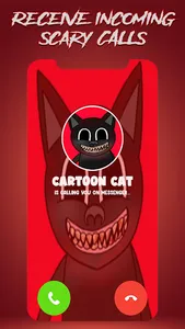 Scary Cartoon Cat Call & Chat screenshot 1