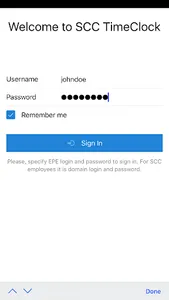 SCC Timeclock screenshot 0
