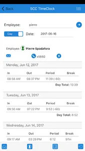 SCC Timeclock screenshot 5