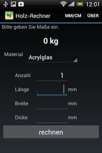 Holz-Rechner für Platten screenshot 0
