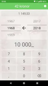 42 kronor - KPI-kalkylator screenshot 0