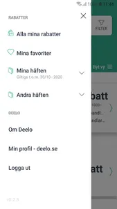 Deelo rabatthäfte screenshot 2