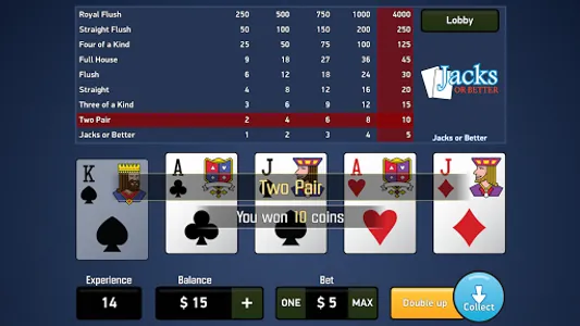 Jacks Or Better - Video Poker screenshot 1