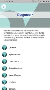 Barncancercentrum screenshot 3