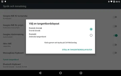 Swedish hardware dvorak layout screenshot 1