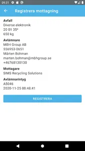 Insamlare screenshot 1