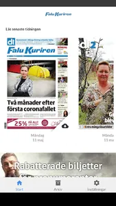 Falu-Kuriren e-tidning screenshot 0