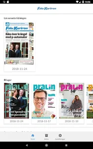 Falu-Kuriren e-tidning screenshot 2