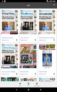 Falu-Kuriren e-tidning screenshot 3