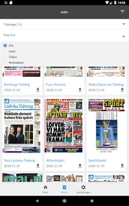 Falu-Kuriren e-tidning screenshot 4