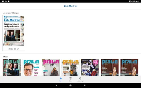 Falu-Kuriren e-tidning screenshot 5