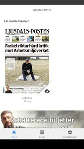 Ljusdals-Posten e-tidning screenshot 0