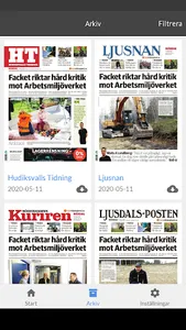 Ljusdals-Posten e-tidning screenshot 1