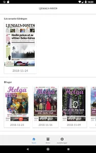 Ljusdals-Posten e-tidning screenshot 2