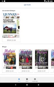 Ljusnan e-tidning screenshot 2