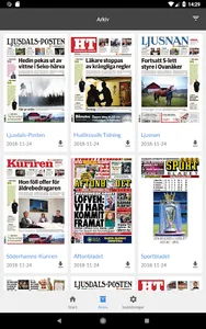 Ljusnan e-tidning screenshot 3